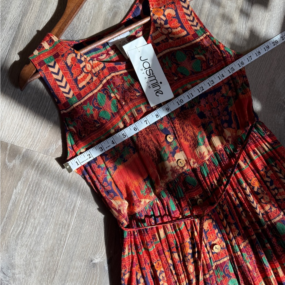 Jasmine by K.V.M Boho Elephant Maxi Dress-Size M-NWT - Picture 8 of 9